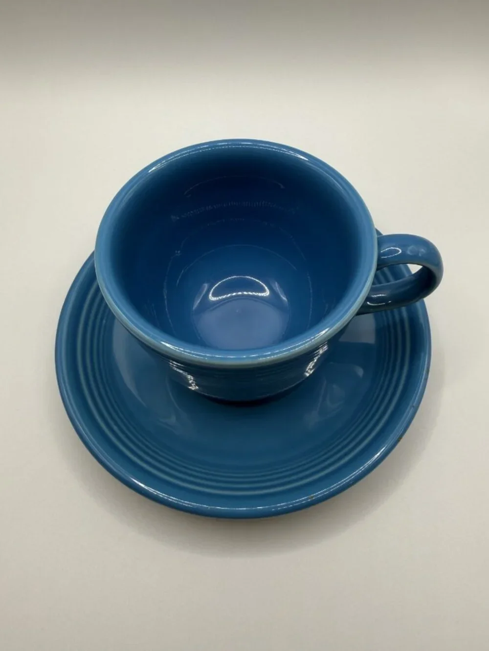 Fiesta Ware Peacock Cup & Saucer Set